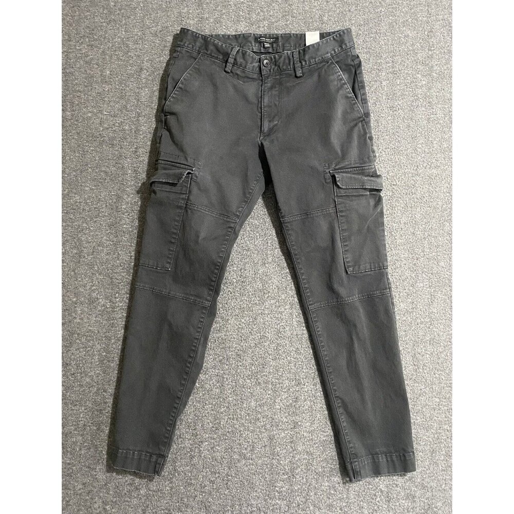 Banana Republic Men Pants Black Chino Mason Athletic Tapered Fit Size 32x30